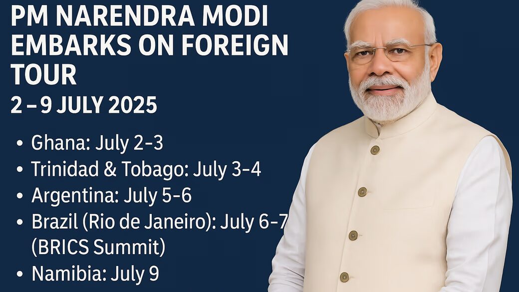 PM Modi’s Five-Nation Tour