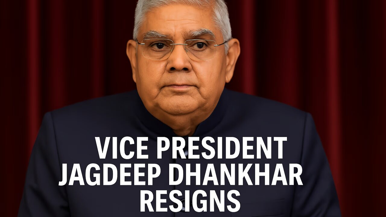 Vice President Jagdeep Dhankhar Resigns