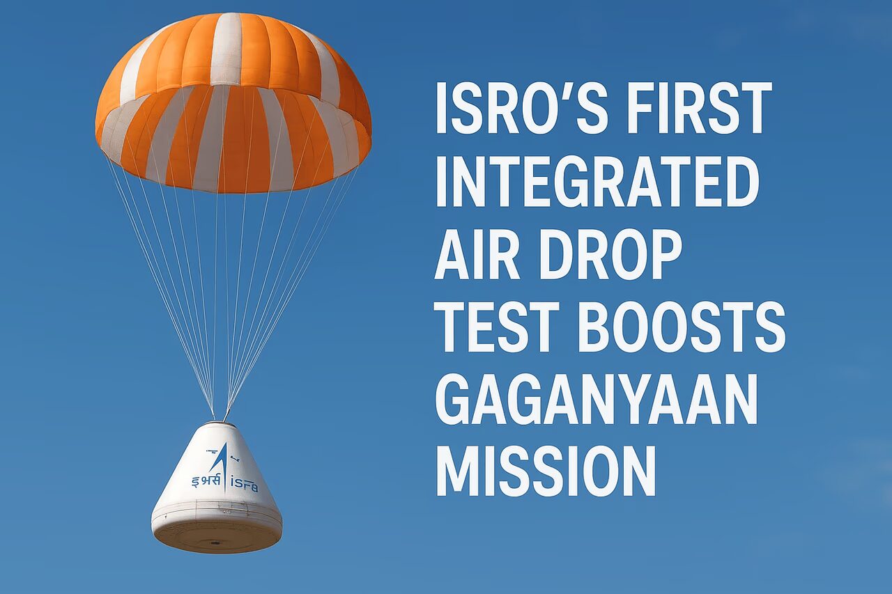 ISRO’s First Integrated Air Drop Test Boosts Gaganyaan Mission